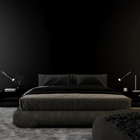 Yasinet Peel and Stick Wallpaper, Black Waterproof Self Adhesive Removable Wall Paper for Bedroom, Countertop, Vinyl