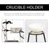 Crucible Triangle, 10pcs Lab Clay Triangle, Mud Triangular Crucible Stand for Chemistry Heating Support