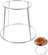 Hemoton Seafood Display Rack Double Tier Stainless Steel Buffet Tower Stand 9.05X9.05X7.08