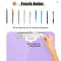 Hongri Plastic 8.5 x11 Clipboards, Purple A4 Clipboard Letter Size for Nurses, Students, Teacher, Office and School, Clip Board with Pen Holder and Low Profile Clip, Size 12.5 x 9 Inch, (Purple) by Hongri