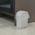 Teyyvn Small 7 Liter / 1.8 Gallon Plastic Trash Can with Swing Lid (Slightly Grey)