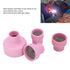 TIG Welding Cup Kit Set, Ceramic Cups 12# 14# 16# 24#, 2.4mm Center Hole Inner Dia for Equipment