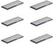 Mirart Pull Handle, Self Stick Acrylic Mirror Finger Glide Beveled Knob, 6 Pack