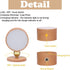 1-Pack 360 Dimmable LANDGOO Wood Wall Sconce, Beech Wood Magnetic Rotatable Cordless Bedside Lamp, Rechargeable & LED