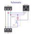 DIN Rail Mount AC 120V NEMA 5-15R Single Receptacle Outlet Power Strip Module with Rocker Switch Thermal Circuit