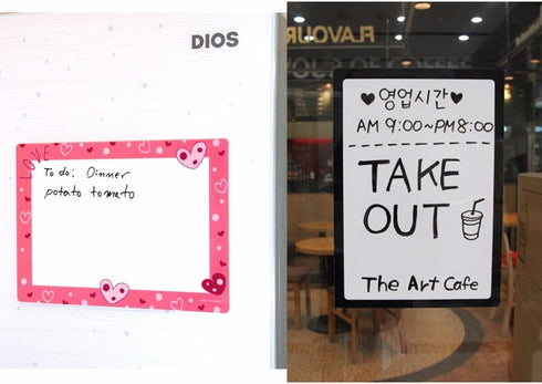 Dry Erase Board Refrigerator Whiteboard Sticker, Easy Removable Non Magnetic Marker Board Sheets