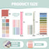 Jutom 38 Pcs Aesthetic Book Annotation Kit, Highlighters, Gel Pens, Sticky Notes, Retro Color