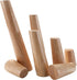 Tophacker 8cm/3.1i Solid Wood Round Furniture Legs, Replacement Sofa Feet, Wooden Cabinet Legs, Table Legs, for TV
