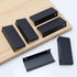 LC LICTOP 80mm/3.15" Black Modern Style Finger Edge Tab Pull Handle, Aluminum Drawer Pulls, 2Pcs