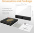3 Dimmable Flat Book Light, Rechargeable Clear LED Smart Reading Light with Colors & Timer, Full Page Panel Plate Lamp