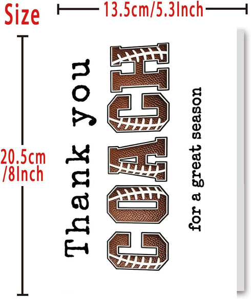 Mcduldul Thank You Coach Card | Football Rugby Coaches Appreciation Gifts Cards for Men Women