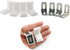 E-outstanding 20pcs 90 Degrees L Shape Metal Corner Bracket White with Plastic Cover