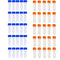 50 Pack 5ml Cryo Tubes, Plastic Graduated Vial Tube with Screw Caps, Small Test Sample Bottles