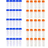 50 Pack 5ml Cryo Tubes, Plastic Graduated Vial Tube with Screw Caps, Small Test Sample Bottles