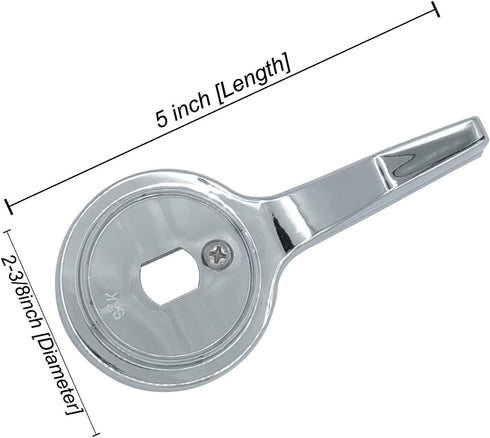 Shower Temperature Lever Control Handle Replacement for Mixet Handles, Chrome Plated ABS by Avalon Plumbing Supply
