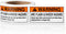 Lerheedi 100 PCS WARNING Arc Flash and Shock Hazard Appropriate PPE Required Label