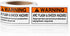 Lerheedi 100 PCS WARNING Arc Flash and Shock Hazard Appropriate PPE Required Label