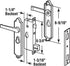 5057 Set, (1 Set) Prime-Line K Security Door Non-Locking Mortise Handle Steel and Diecast Construction, Black