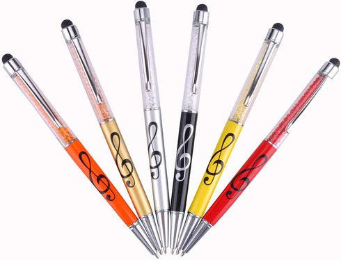 Stylus Pen Crystal Ballpoint Pens, Capacitive Diamond Writing Pens for All Touch Screens