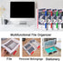 Lemical Portable A4 Magazine File Box, Transparent Plastic Document Organizer with Buckle Closure