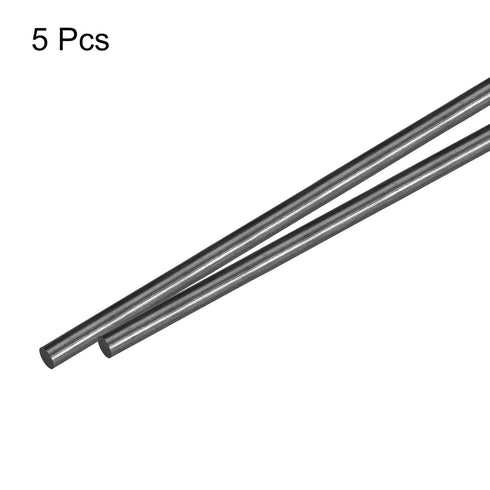 MECCANIXITY Carbon Fiber Rod, 4.5mm x 100mm for RC Plane DIY Tool, Pack of 5