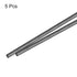 MECCANIXITY Carbon Fiber Rod, 4.5mm x 100mm for RC Plane DIY Tool, Pack of 5