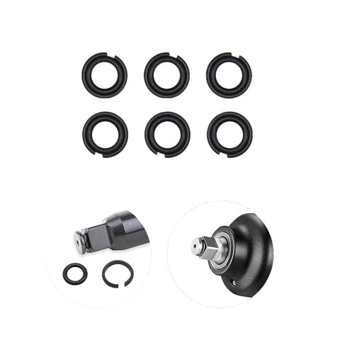 (4+4 Sets) 3/8 and 1/2" Impact Retaining Ring Clip with O-Ring for Milwaukee Electric/Pneumatic Wrench