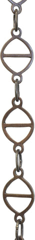 CH-45-BRZ-3 (3 RCH Hardware Brass Chandelier Chain, Bronze Feet)