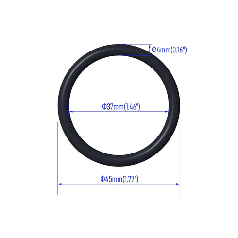 50 PCS Nitrile Rubber O Ring 45mm OD 37mm ID 4mm Width, Metric Buna-N NBR Sealing Gasket Plumbing, Gas, Automotive and Faucet Repair, Resist Oil and Heat O-Rings, Black