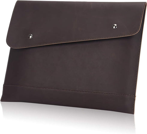 Envelope A4 Documents Folder Case, Business & Conference File Pu Leather Clutch Bag for Women and Men