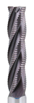 Accusize Industrial Tools 1/2'' Fine Tooth M42 8% Cobalt Tialn Roughing End Mill, 1/2'' Shk Dia, 2'' Flute Length