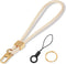 Cute Keychain Wristlet Lanyard, Fishent Upgraded Woven Strap for Keys, ID Badges, Wallet Phone (Starlight)