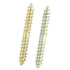 20pcs M5 40mm Dowel Iron Double Ended Zinc Plating Self-Tapping Thread to Wood Dowel