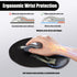 Ergonomic Mouse Pad with Wrist Rest Support, Gothic Skull Skeleton Black Small Mousepad for Desk Accessories