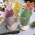 Purple Tulip Pen Holder for Desk, Cute Plastic Makeup Box, Small Stationery Organizer, Pencil Stand for Office Supplies