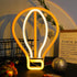 ENUOLI Hot Air Balloon Neon Signs,LED Balloon Neon Light for Wall Decor,Battery/USB Powered Balloon Sign Shaped