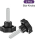 uxcell 2Pcs Star Knobs, M12x40mm Plastic Hex Shaped Clamping Handle Screw Knobs for Machinery Umbrella Base Replacement