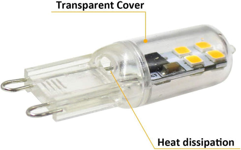 2W G9 Bulb Dimmable Bulbs(10 Pack)- Bulb 3000K 20W Bulb G9 Lighting,AC110V Lxcom Lighting LED Led Corn Light Led