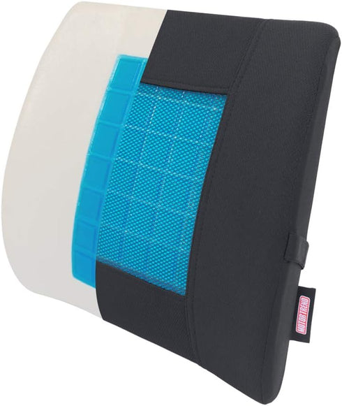 Tailbone (MTCG-100) Motor Trend Cooling Car Lumbar Support Cushion - Made with Memory Foam for Maximum Coccyx Comfort
