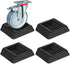 Bed Stoppers to Prevent Sliding - 4 Pack Furniture Wheel Stopper for Hardwood Floor, Rubber Furniture Cups