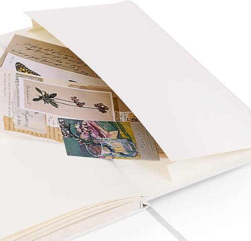 Huhuhero Lined Notebook Journal - 5.25" x 8.25", Hardcover, 120Gsm Premium Thick Paper, Dark Grey Faux Leather