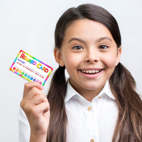 Punch Cards for Classroom, 208 Pack Kids Behavior Reward & Loyalty Cards, Best Behavior Chart