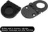 2 Pack Recessed Pull Ring Handles, Black Hidden Drawer Mount Handle, Cabinet Flush Ring Sliding Door Pull Handle