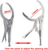 Alloy Steel Car Oil Filter Plier Remover Wrench, Locking Grip Vise Spanner Removal Repair Hand Tools
