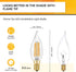 Bulbs 60 2700K Dimmable Bulbs, 90+ 6W 550LM, CA11 E12 Bulb, 12 Pack Hizashi LED Candelabra watt Equivalent Soft Warm