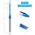 EANOSIC 1/4 inch 1/8 inch 3 inch Upcut Spiral Router Bit Shank, Cutting Diameter, Extra Long Solid Carbide with Nano