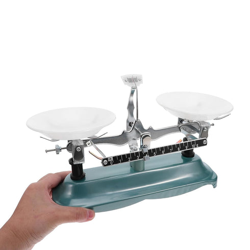 500g/0.5g Laboratory Balance Scale Double Pan Mechanical Beam Scale with Weights Kit for Science Lab Teaching