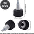 OLYCRAFT 36pcs Squeeze Bottle Cap, 24/410 Natural Twist Top Caps, Black Replacement Caps