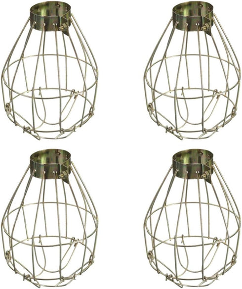 Heat Lamp Bulbs Bathroom Ceiling Fan Cover 4Pcs Vintage Light Cage Hanging