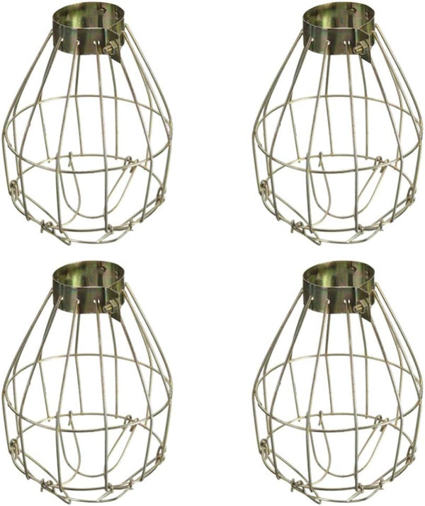 Heat Lamp Bulbs Bathroom Ceiling Fan Cover 4Pcs Vintage Light Cage Hanging